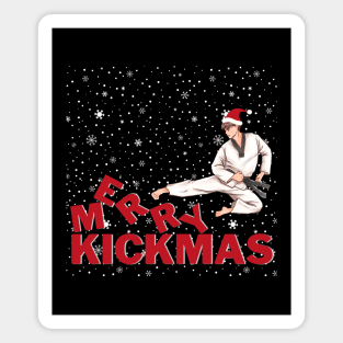 Karate Merry Kickmas Magnet